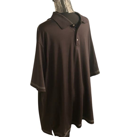 Pebble Beach Shirt Mens 2XL Black Short Sleeve Active Performance Polo Golf - Picture 2 of 6